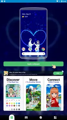 Romantic Love Theme android App screenshot 2